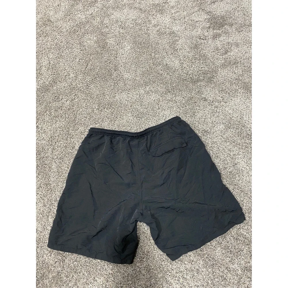 Body Glove Mens Black Nylon Swim Trunks Board Shorts Large Logo Patch Drawstring